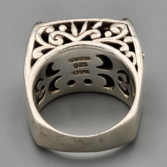 Barse Royston Turquoise and Sterling Statement Ring - Picture 4 of 4